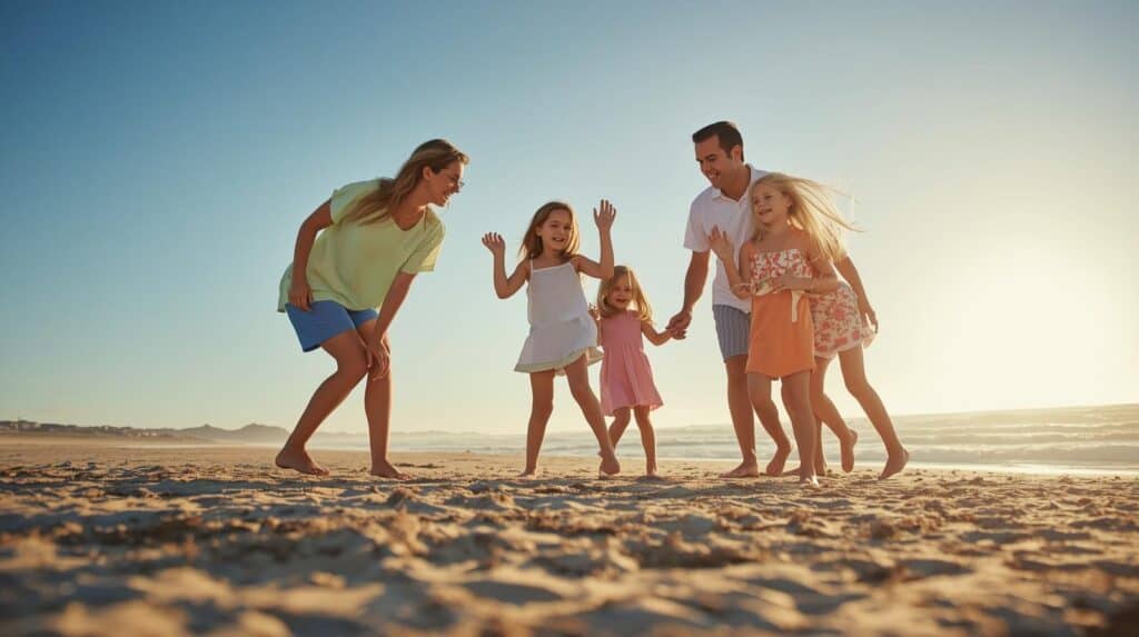 A Family at the beach. WayFinders